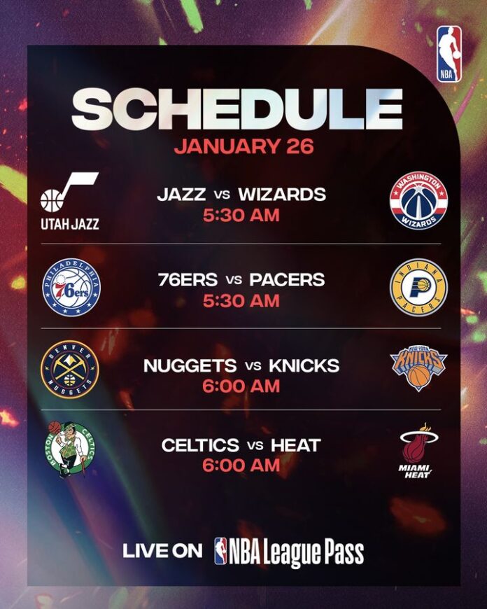 NBA schedules 12 matches for 30th January 2024 EARTH NEWS UK