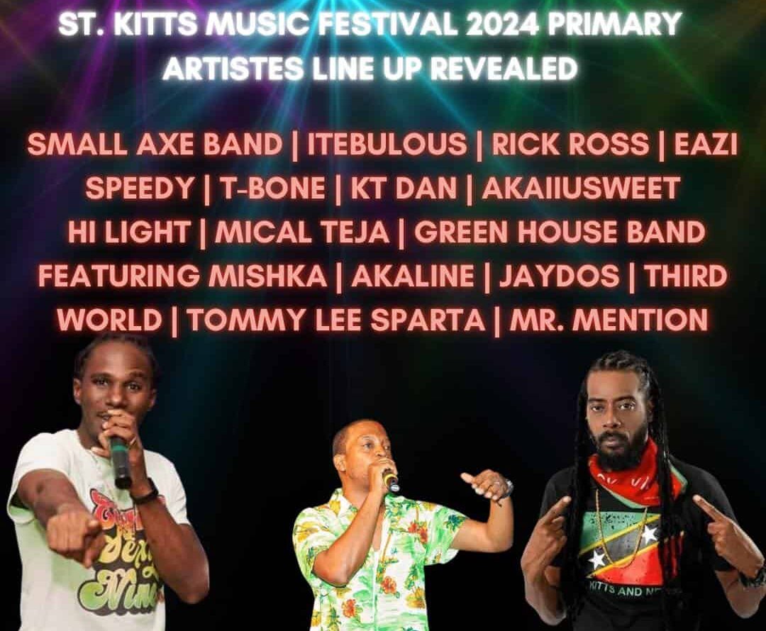 16 artistes in primary lineup for St Kitts Music Festival unveiled