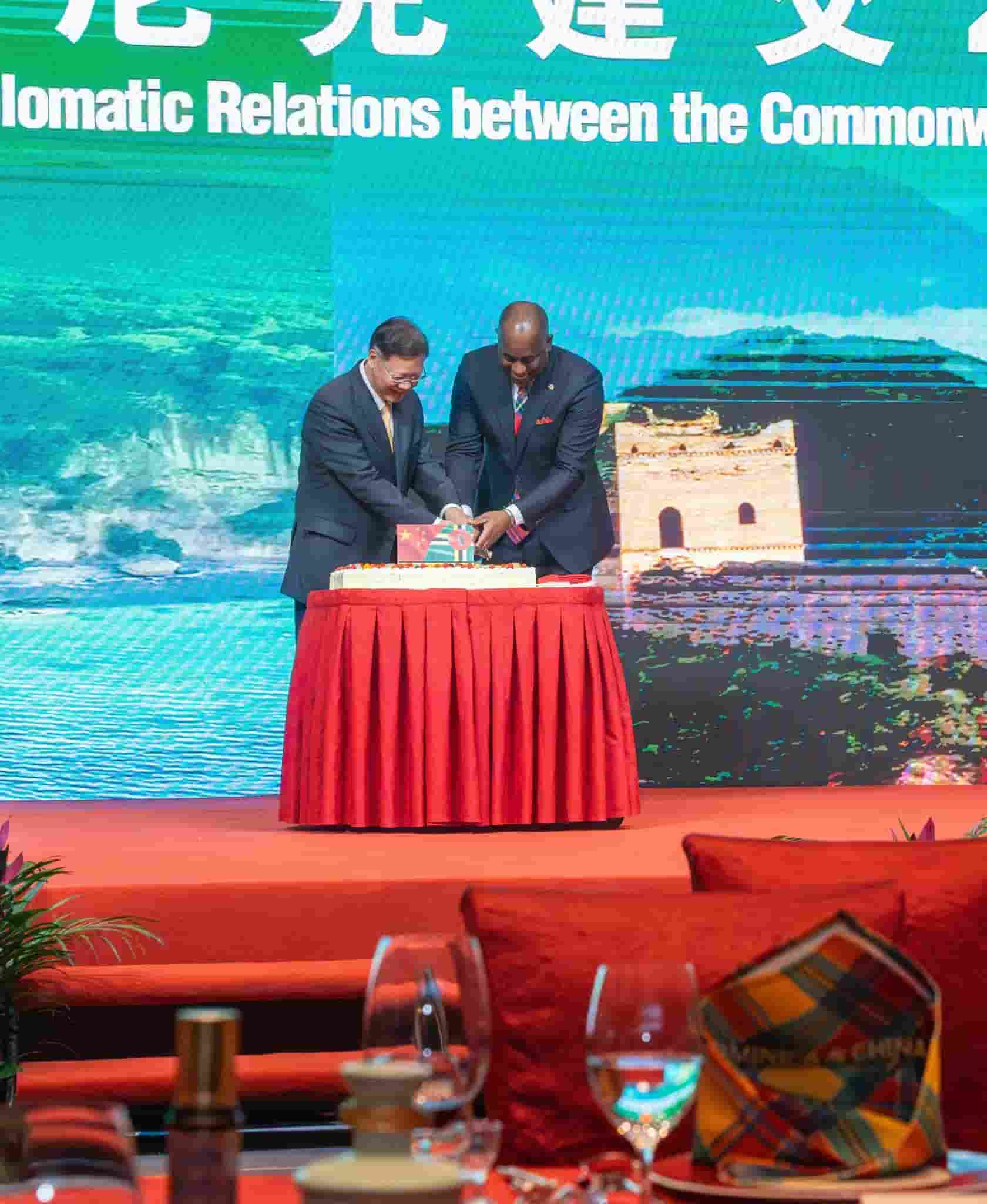 PM Skerrit at reception in China