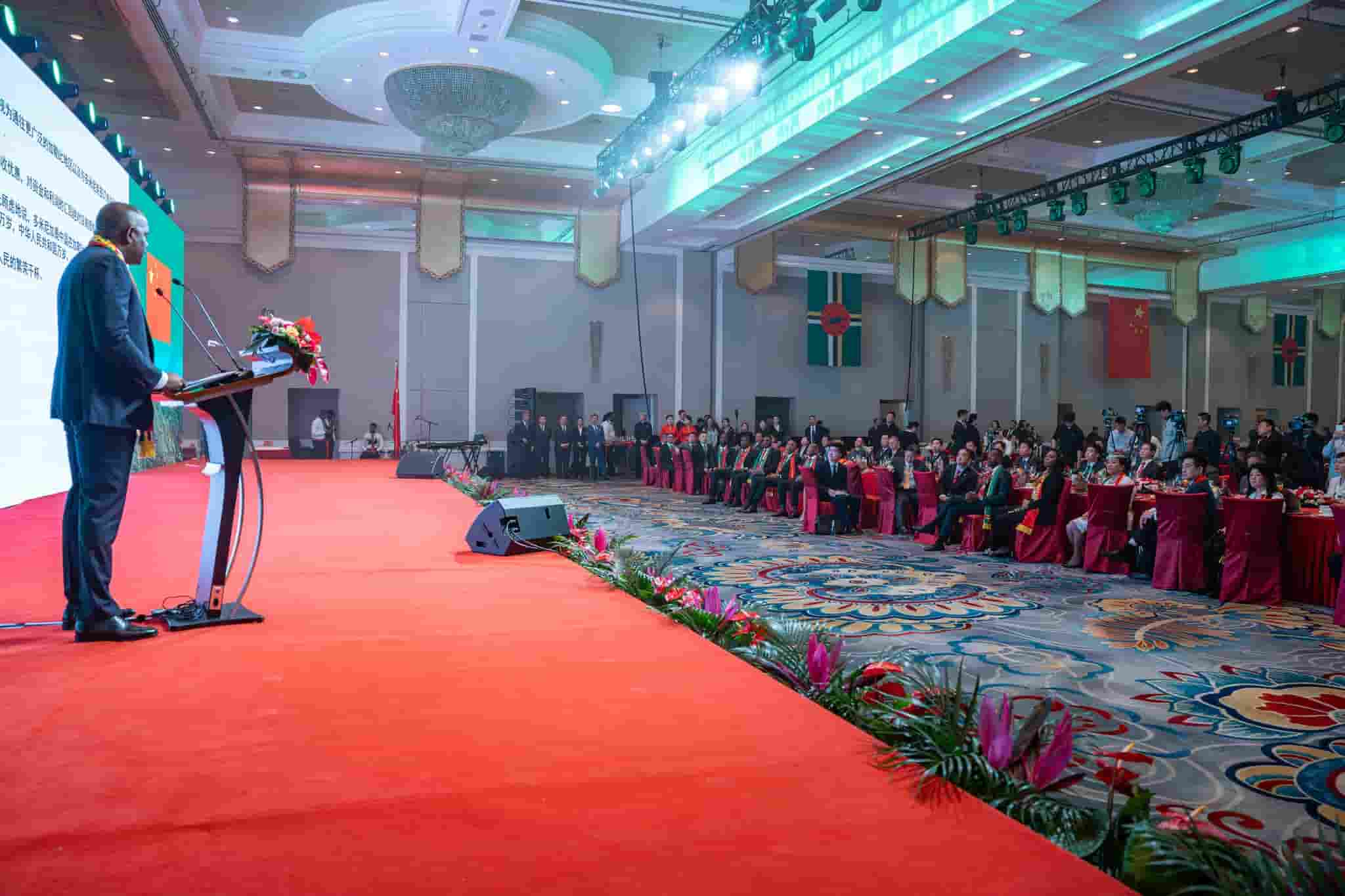 PM Skerrit at reception in China