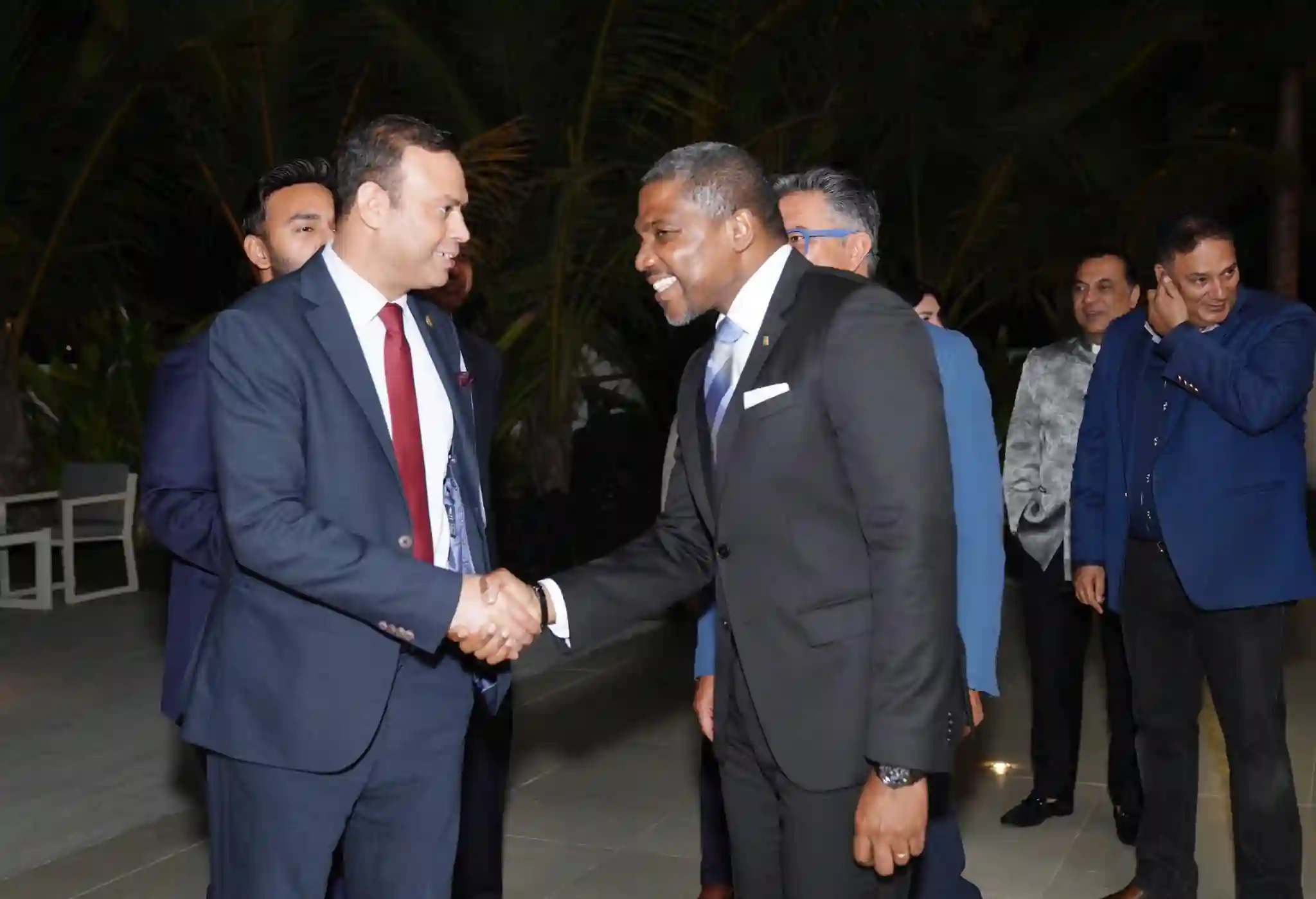 PM Terrance Drew at UAE meeting with investors