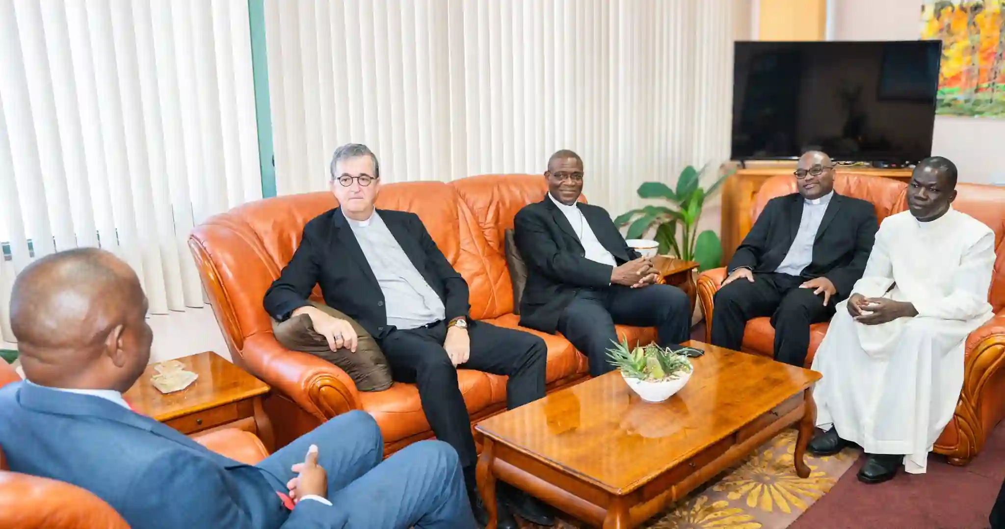 PM Skerrit with Titular Archbishop of Gabala 