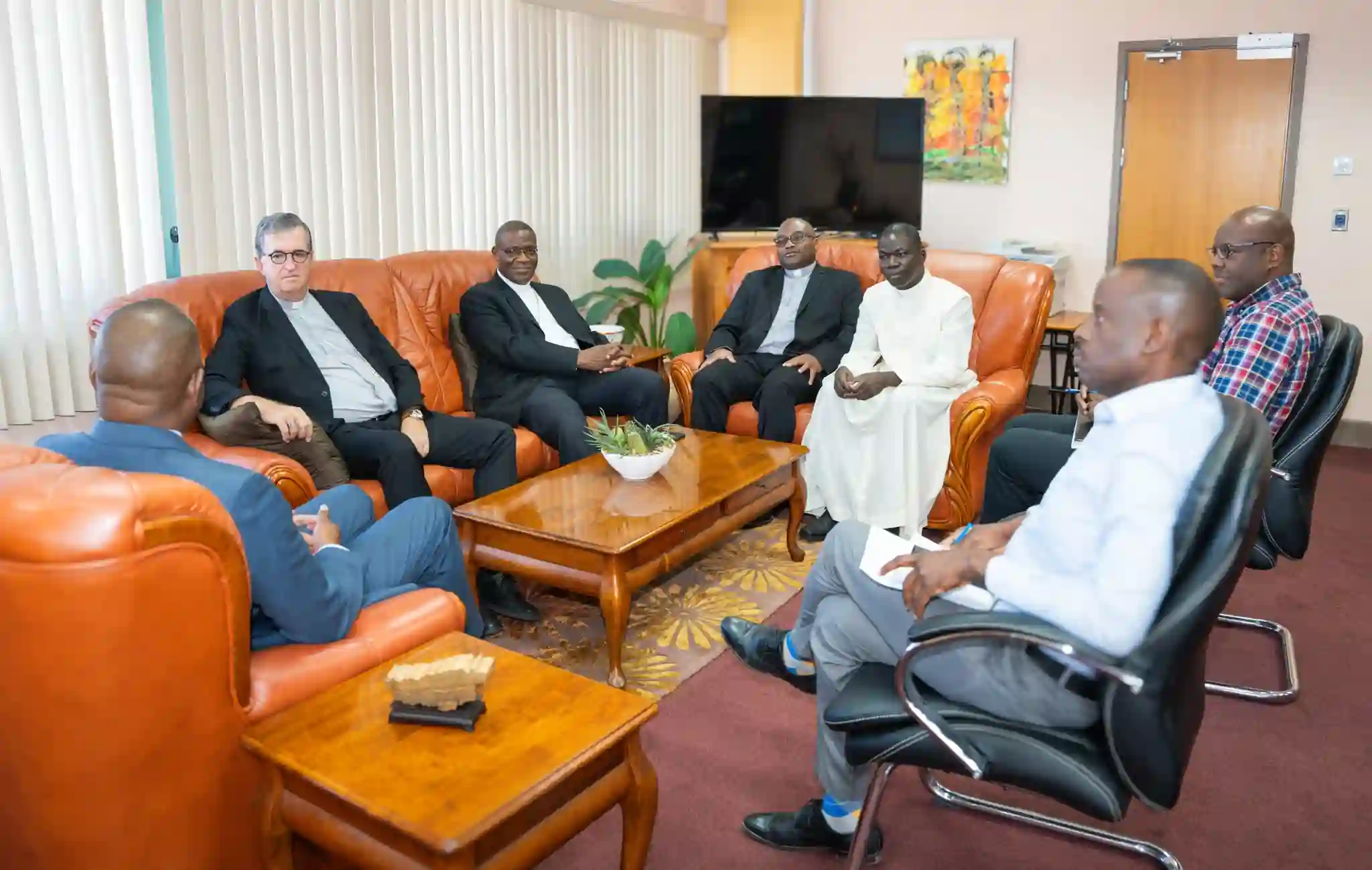 PM Skerrit with Titular Archbishop of Gabala 