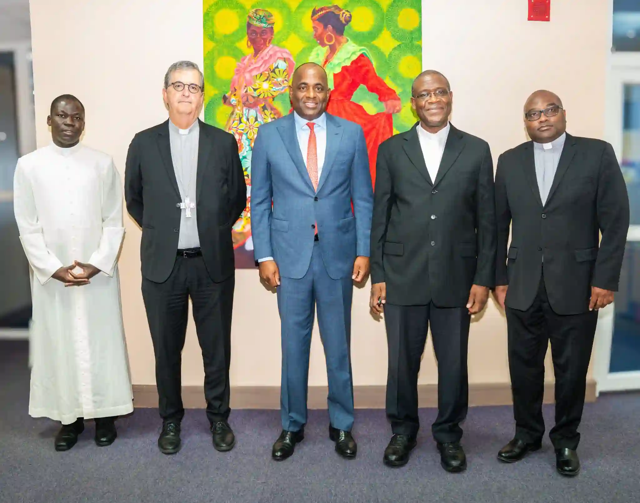 PM Skerrit with Titular Archbishop of Gabala 