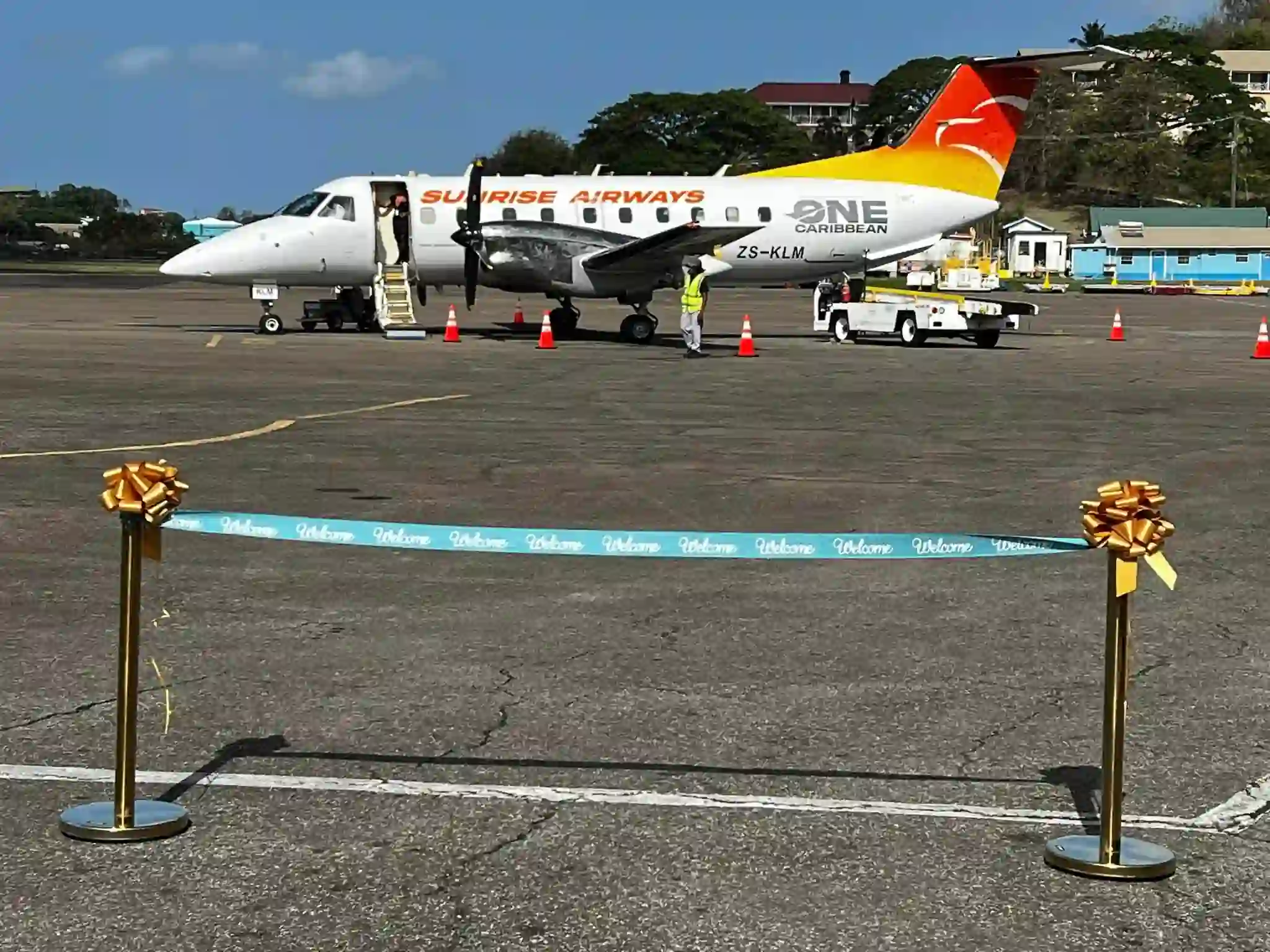 Sunrise Airways touches down at Saint Lucia, inaugurates six-days service