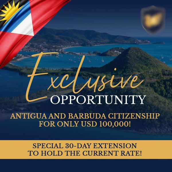 Advertisement copy of an CBI Agent promoting Antigua and Barbuda.