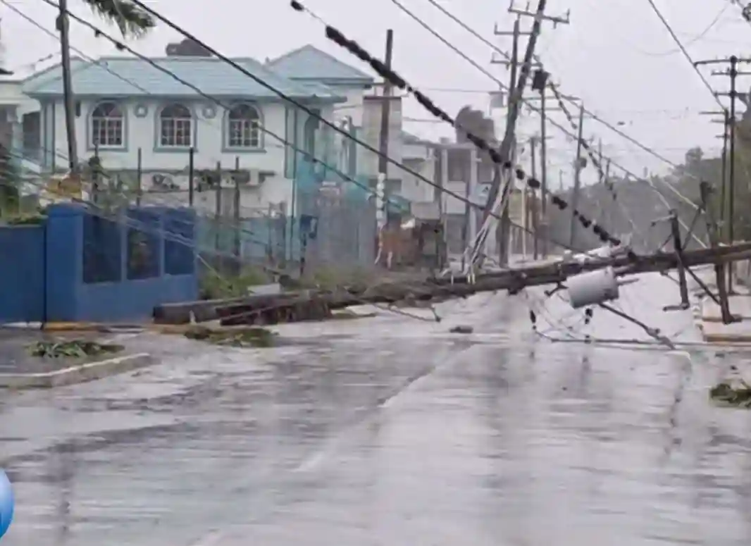 Damage due to Hurricane Beryl